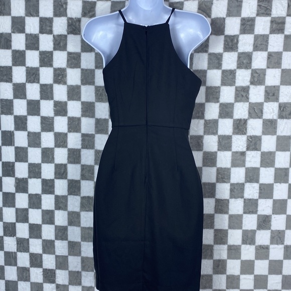 INA mini dress open waist cocktail homecoming s black - Picture 5 of 6